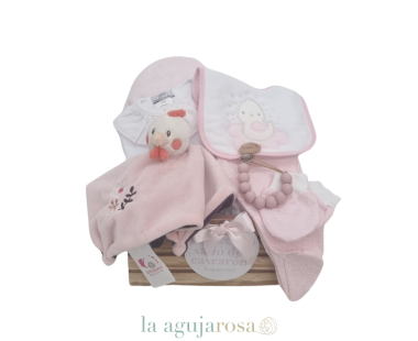 CANASTILLA NEW BORN LAAGUJAROSA EN ROSA