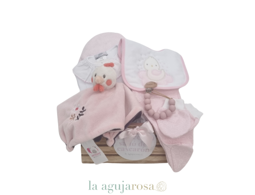 CANASTILLA NEW BORN LAAGUJAROSA EN ROSA