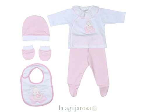 CANASTILLA NEW BORN LAAGUJAROSA EN ROSA