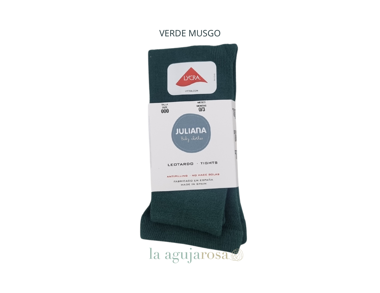 LEOTARDO LISO VERDE MUSGO DE LAS COLECCIONES DE INVIERNO 23/24 DE JULIANA