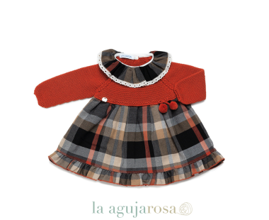 VESTIDO CUERPO DE PUNTO CUADROS DE LA COLECCIÓN LUCERO DE... 2