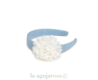 DIADEMA LISA FLOR DE LA COLECCIÓN GRECALE DE JULIANA