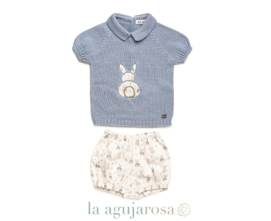 CONJUNTO PANTALÓN TELA CONEJITOS DE LA COLECCIÓN JUGO DE... 2