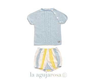 CONJUNTO PANTALÓN TELA RAYADA TRENZAS DE LA COLECCIÓN... 2