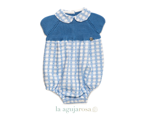 PELELE CUERPO DE PUNTO TELA CUADRITOS PLUMETI DE LA COLECCIÓN TIVANO DE JULIANA