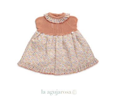 VESTIDO CUERPO DE PUNTO FLORECITAS DE LA COLECCIÓN SOLANO... 2