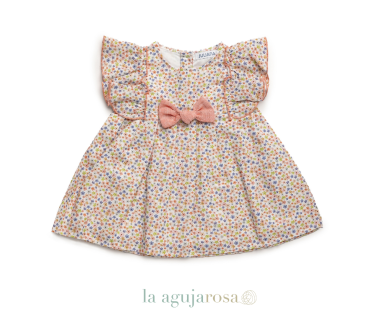 VESTIDO CORTADO CINTURA FLORECITAS DE LA COLECCIÓN SOLANO... 2