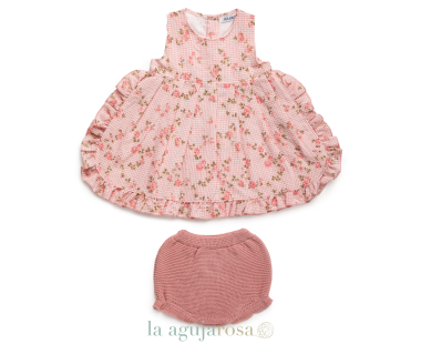 VESTIDO DE BRAGA DE PUNTO FLORES DE LA COLECCIÓN GREGAL... 2