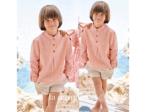 CONJUNTO CAMISA NIÑO DE LA COLECCIÓN GREGAL DE JULIANA