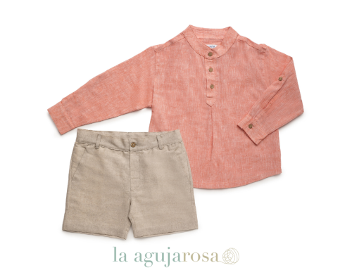 CONJUNTO CAMISA NIÑO DE LA COLECCIÓN GREGAL DE JULIANA