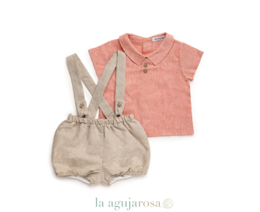 PETO DE LINO CON CAMISA DE LA COLECCIÓN GREGAL DE JULIANA 2