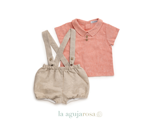 PETO DE LINO CON CAMISA DE LA COLECCIÓN GREGAL DE JULIANA