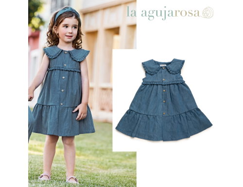 VESTIDO TELA VAQUERA DE LA COLECCIÓN LIBECCIO DE JULIANA