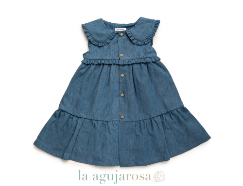 VESTIDO TELA VAQUERA DE LA COLECCIÓN LIBECCIO DE JULIANA