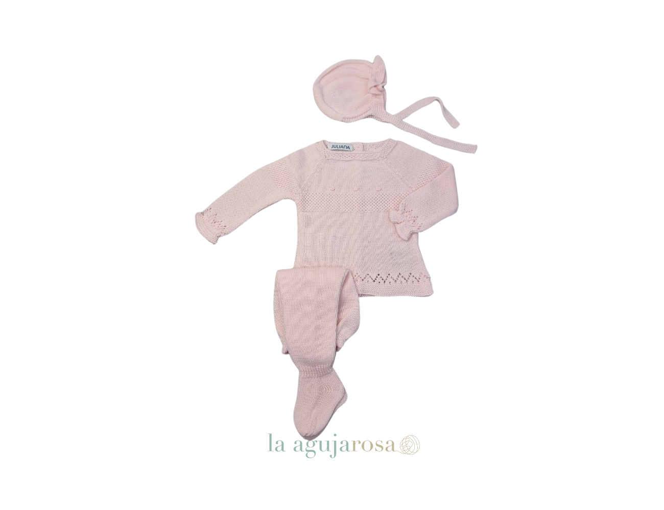 CONJUNTO 3P. BODOQUES ROSA DE LA COLECCIÓN TRAMONTANA DE JULIANA