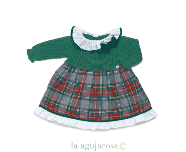 VESTIDO CUERPO PUNTO CUADROS DE LA COLECCIÓN CHISPA DE... 2