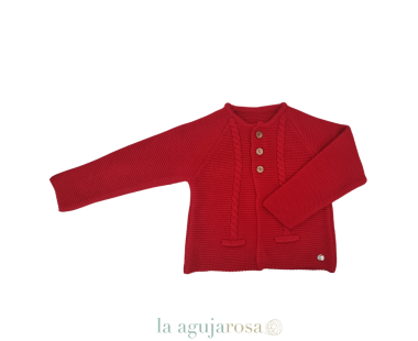 CHAQUETA NIÑO 2 BOLSILLOS ROJA DE JULIANA