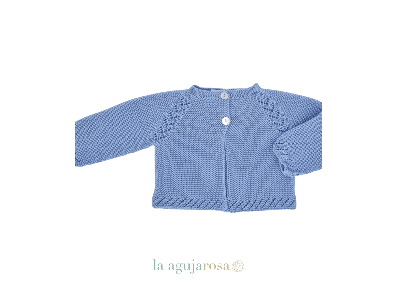 CHAQUETA NIÑO LIN CALADOS DE VERANO AZUL CIELO J7202 DE JULIANA