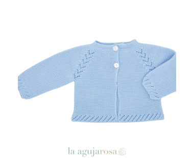 CHAQUETA NIÑO LIN CALADOS DE VERANO J7202 CELESTE DE JULIANA