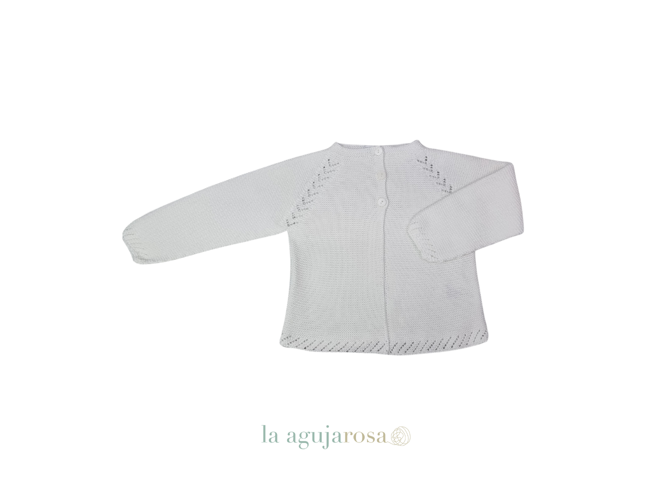 CHAQUETA NIÑO LIN CALADOS DE VERANO BLANCA J7202 DE JULIANA