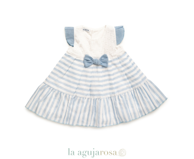 VESTIDO 2 VOLANTES RAYADO DE LA COLECCIÓN GALLEGO DE JULIANA 2