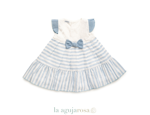 VESTIDO 2 VOLANTES RAYADO DE LA COLECCIÓN GALLEGO DE JULIANA