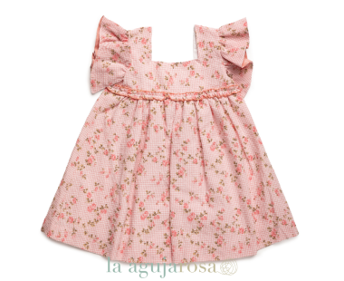 VESTIDO CUADRITOS FLORECITAS DE LA COLECCIÓN GREGAL DE... 2