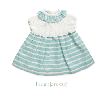 VESTIDO CUERPO DE PUNTO RAYAS TRENZAS DE LA COLECCIÓN... 2