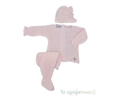 CONJUNTO POLAINA DOBLE LIN ROSA DE JULIANA