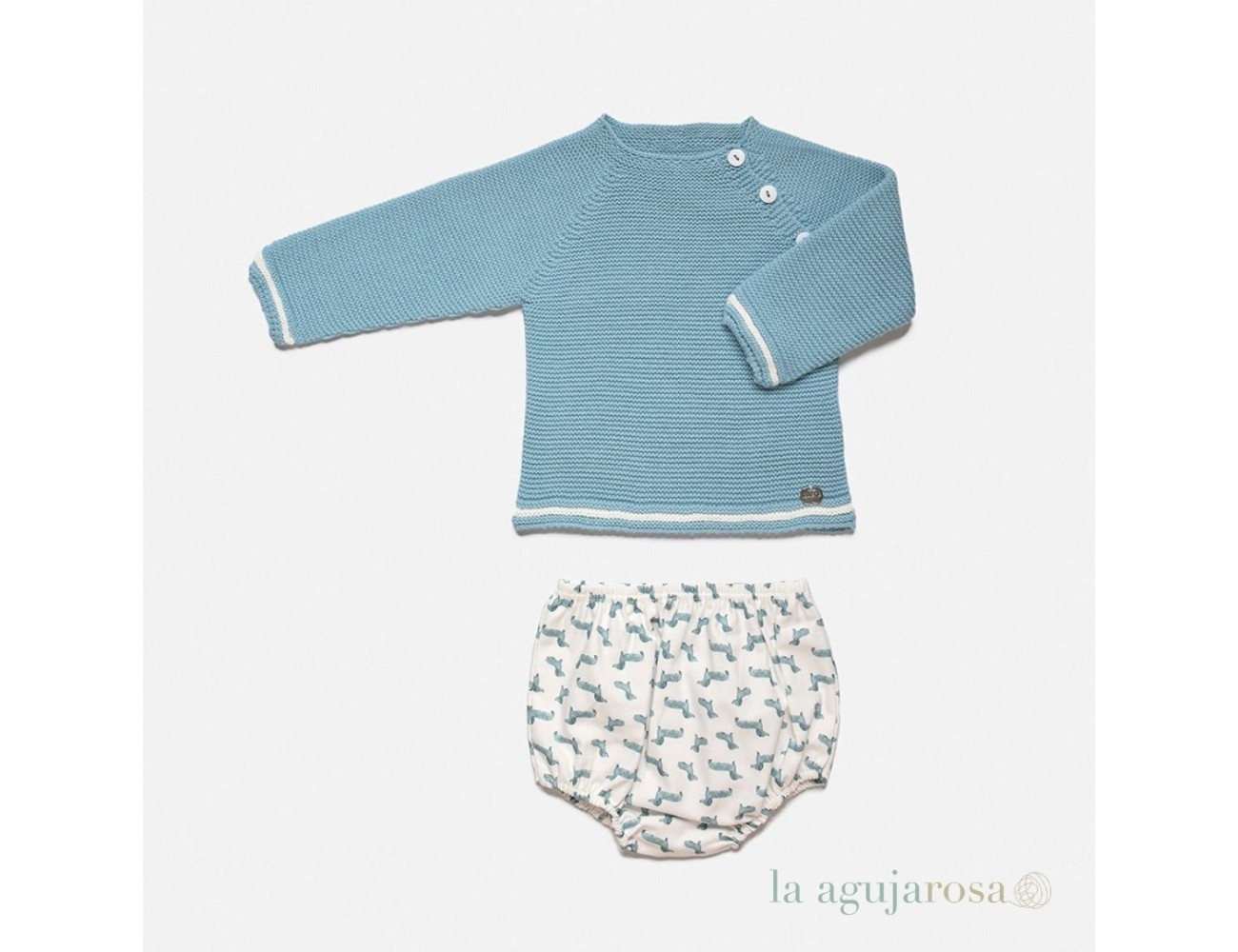 CONJUNTO BRAGA TELA PERRITOS DE JULIANA