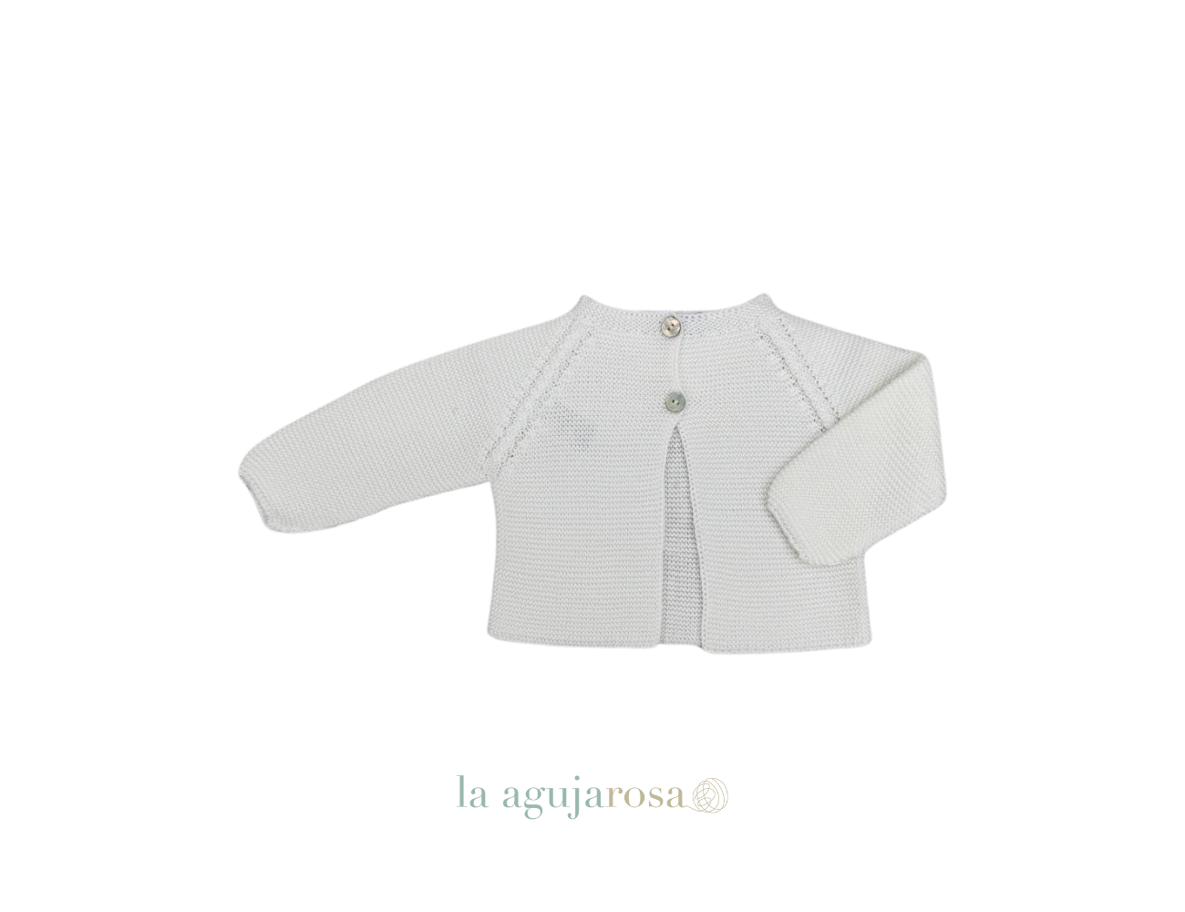 CHAQUETA LARGA CALADA HOMBROS BLANCA DE JULIANA