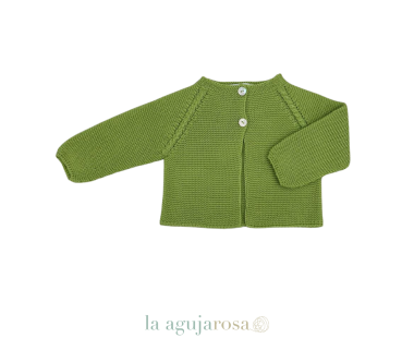 CHAQUETA LARGA CALADA HOMBROS VERDE LIMA DE JULIANA