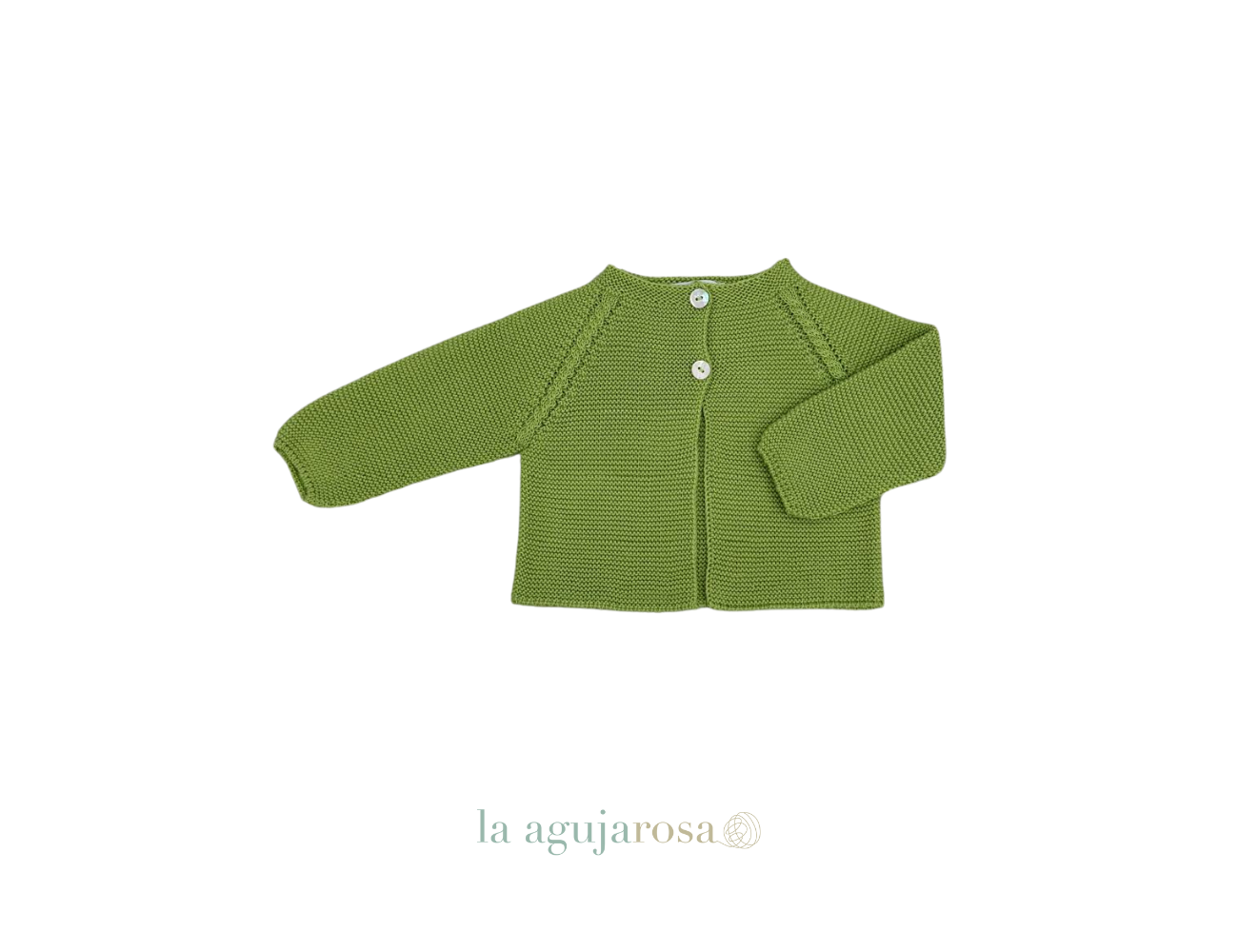 CHAQUETA LARGA CALADA HOMBROS VERDE LIMA DE JULIANA