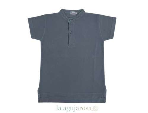 POLO MAO AZUL PETRÓLEO CHICO DE ANKAR