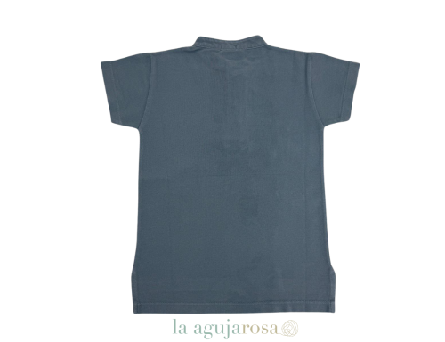 POLO MAO AZUL PETRÓLEO CHICO DE ANKAR