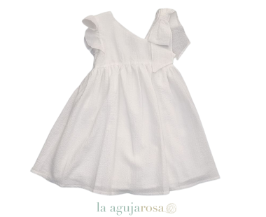 VESTIDO SUSANA BLANCO DE TARTALETA