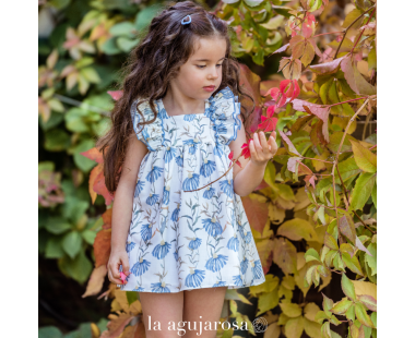 VESTIDO BEBÉ CON BRAGUITA DE LA FAMILIA DAMAS DE YOEDU