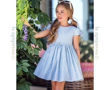 VESTIDO INFANTIL CON MANGA DE LA FAMILIA DAMAS DE YOEDU