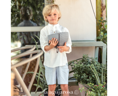 TRAJE INFANTIL NIÑO PANTALÓN BERMUDA DE LA FAMILIA DAMAS...