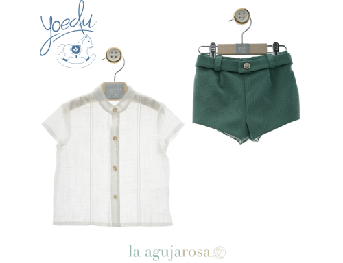 CONJUNTO BEBÉ MANGA CORTA DE LA FAMILIA ROMANCE DE YOEDU