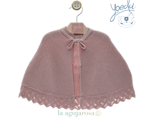 CAPA INFANTIL DE PUNTO ROSA EMPLVADO VERANO DE YOEDU