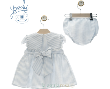 VESTIDO BEBÉ CON BRAGUITA DE LA FAMILIA JUGLAR DE YOEDU 2