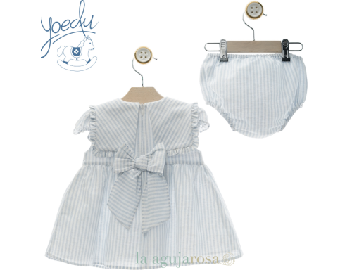 VESTIDO BEBÉ CON BRAGUITA DE LA FAMILIA JUGLAR DE YOEDU