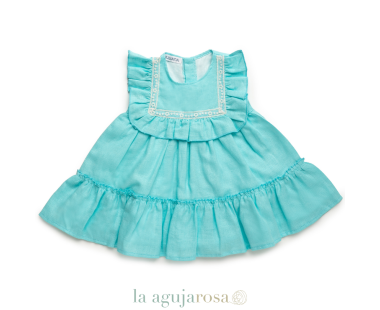 VESTIDO 2 VOLANTES CUADRO PUNTILLA DE LA COLECCIÍN PONENT... 2
