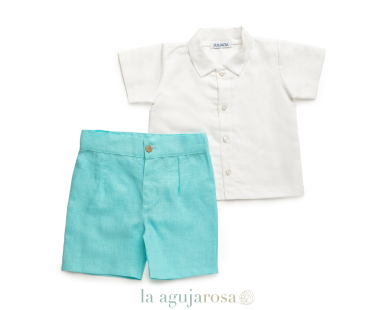 CONJUNTO CAMISA NIÑO DE LINO DE LA COLECCIÓN PONENT DE... 2