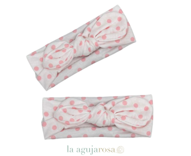 TURBANTE BEBÉ CON LAZO TOPITOS DE SIENA 2