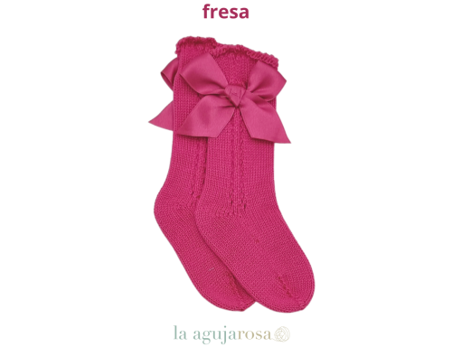 CALCETÍN LAZO FRESA DE LA COLECCIÓN CEREZA DE JULIANA