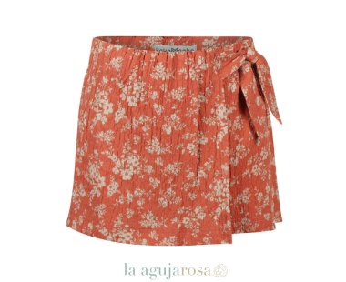 CONJUNTO DE NIÑA KOKO NOKO FLORALES DE COLOR NARANJA SUAVES 2