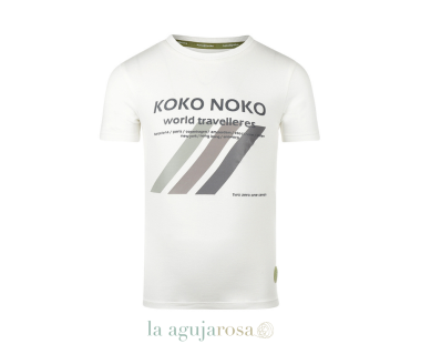 CAMISETA DE NIÑO KOKO NOKO BLANCO ROTO 2