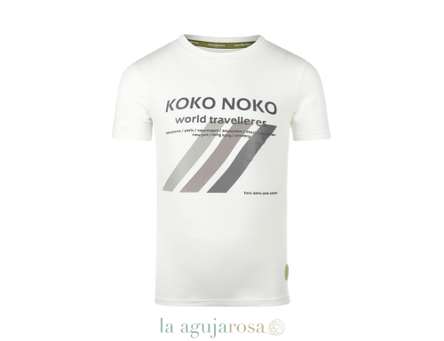 CAMISETA DE NIÑO KOKO NOKO BLANCO ROTO